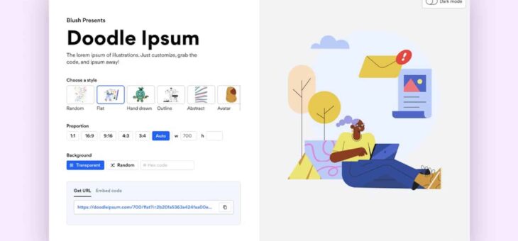 Doodle Ipsum : un outil gratuit qui génère automatiquement des illustrations
